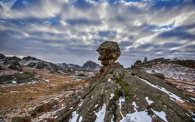 Фотк Озера Имантау для использования в дизайне