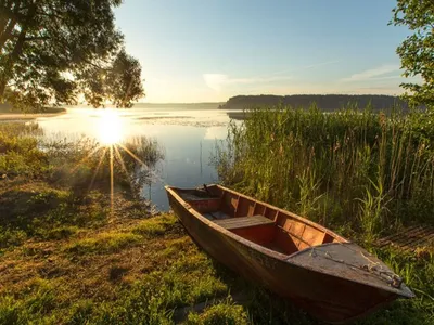 Волшебство природы: Озеро Селява в лучах заката
