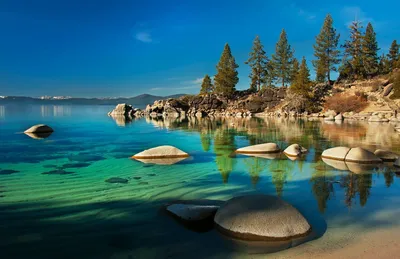 Озеро Тахо в США: красивые фотографии для обоев 
