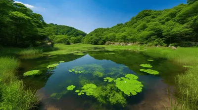 Потрясающая картина озера в горах на фото