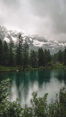 Изображение горного озера: уникальная красота в Full HD