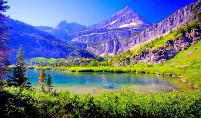 HD фото озера в горах: прекрасное качество на вашем устройстве