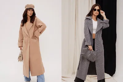 Зимний стиль: Пальто на фотках с выбором размера