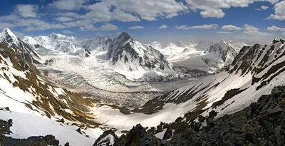 Фотоизысканных пейзажей Памирских гор