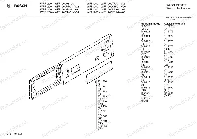 Изображение панели управления стиральной машины Bosch WFF 1200 для скачивания