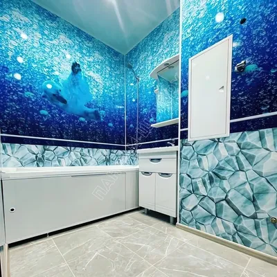 Фото панелей для ванной комнаты с рисунком в разных размерах и форматах