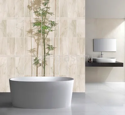 Изображения панелей для ванной комнаты с рисунком в 4K