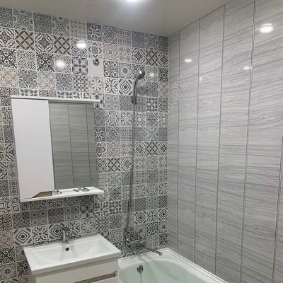 Фото панелей МДФ для ванной комнаты с информацией о форматах скачивания