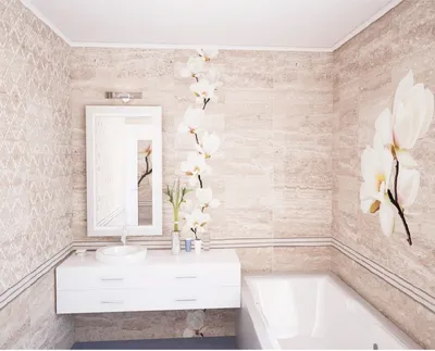 Фото панелей МДФ для ванной комнаты в разных размерах