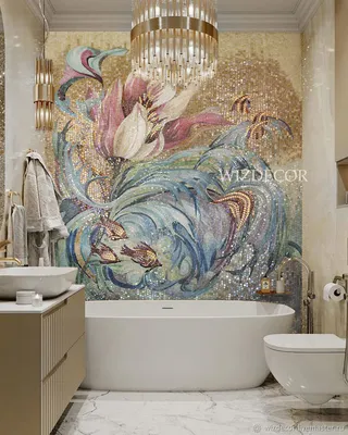 Панно для ванной комнаты: выберите размер и формат изображения
