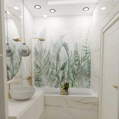 Панно для ванной комнаты с изображением природы