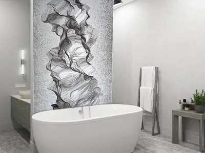 Панно в ванную комнату из плитки: красота и функциональность в одном фото