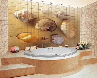 Панно в ванную комнату из плитки: оригинальные решения для вашего дизайна