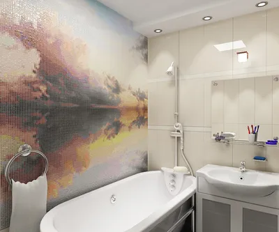 Панно в ванную комнату из плитки: создайте уютное пространство