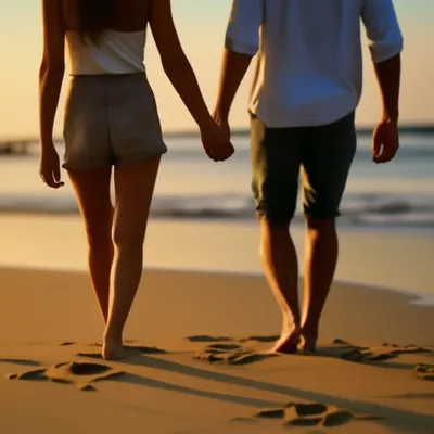 Любовь на пляже: идеальный пейзаж для романтических фотографий
