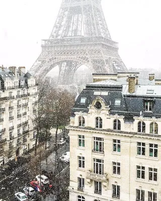 Париж под снегом: Увлекательные зимние пейзажи