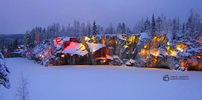 Зимние виды Парка Рускеала: Фотографии для скачивания в разных форматах