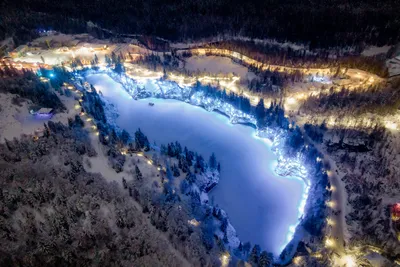 Парк Рускеала в зимнем наряде: Выберите свой формат фото