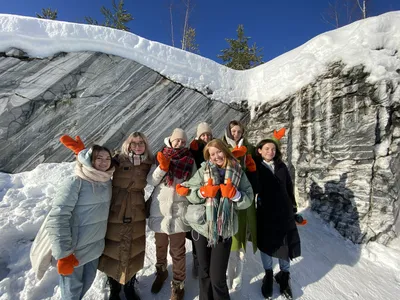 Фотоальбом Зимняя природа Парка Рускеала: Размеры на ваш выбор