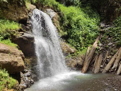 Водопад Менделиха на прекрасных фотографиях в HD качестве