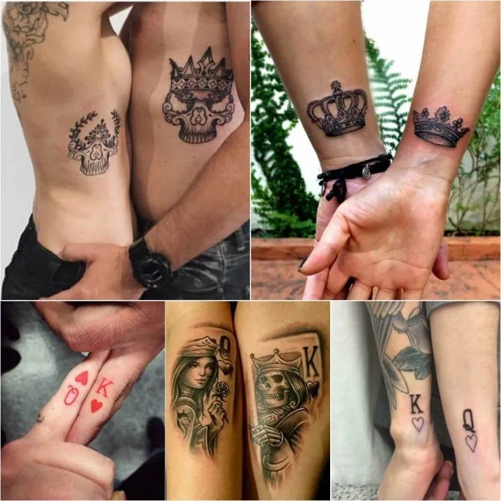 Идеи на тему «King and Queen Tattoos» (9) | татуировки, тату с королевой, тату