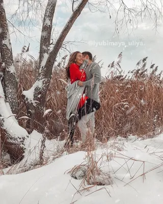 Ледяные поцелуи: Зимние пары в волшебных кадрах