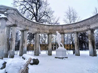 Зимний Павловск: Фотографии заснеженных замков