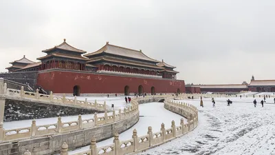 Исследуйте столицу Китая в холодное время года: Зимние пейзажи в разных форматах.