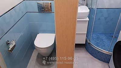Арт-фото ванной комнаты с перепланировкой в панельном доме