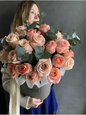 Фотографии романтических персиковых роз в различных размерах