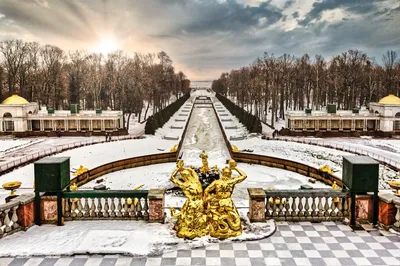 Фото Петергофа зимой: Погружение в уникальную атмосферу