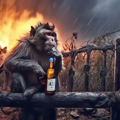 Хитрые уловки: Пьяная обезьяна в 4K формате
