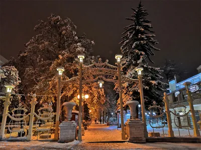 Изысканные зимние пейзажи в Пятигорске