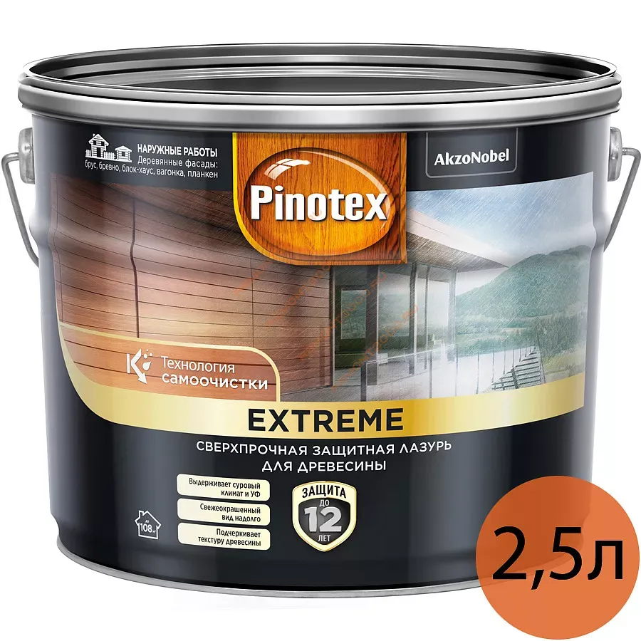 Pinotex classic тиковое дерево