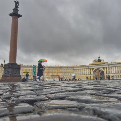 Фотография дождя в Петербурге на Windows