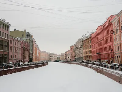 Фотография Петербурга в снежное утро