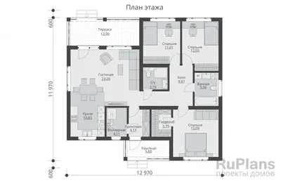 Практичность и стиль: Спальни в доме 12x12 на фото