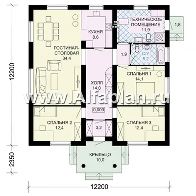 Спальная зона: планировка и удобство в доме 12x12