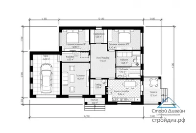 Приветствие уюта: дизайн и планировка спален в доме 12x12