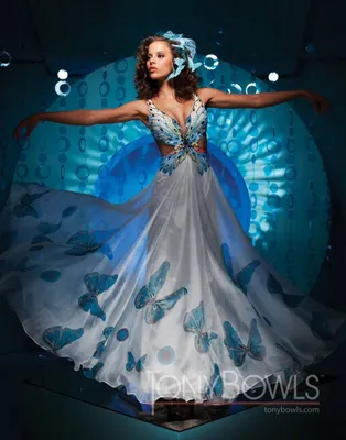 Качественное изображение платья бабочка - размер XL, формат PNG