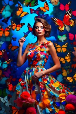 Красивая картинка платья бабочка в формате WebP