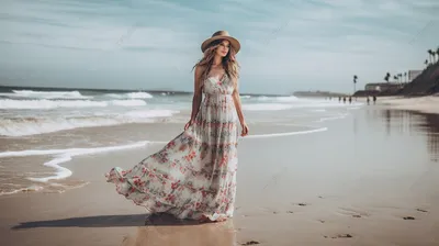 Full HD изображения пляжных платьев 2024 года