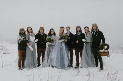 Зимняя свадебная сказка: Фотографии платья на свадьбу подруги