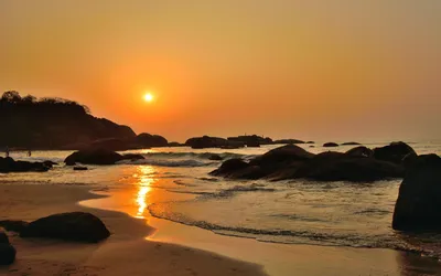 Пляж Агонда Гоа: скачать изображения в HD, Full HD, 4K