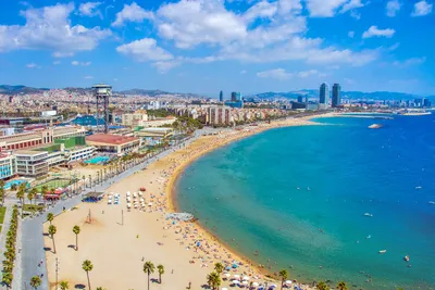 Пляж Барселонета: красивые фотографии морского побережья и пляжа