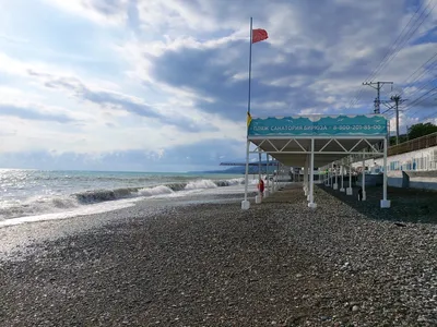 Картинки пляжа Дельфин в Лазаревском - скачать в WebP формате
