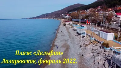 Картинки пляжа Дельфин в Лазаревском - скачать 4K изображения бесплатно