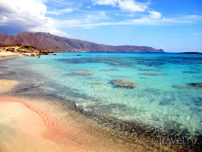 Пляж Элафониси на Крите: Фото с уникальным розовым песком и теплым морем