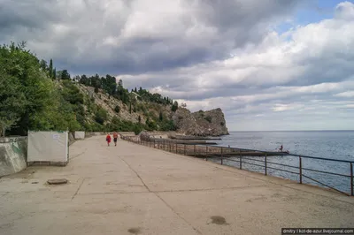 Скачать фото пляжа Гуровские камни в Гурзуфе бесплатно