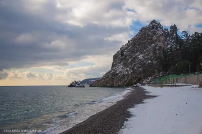 Фото пляжа Гуровские камни в Гурзуфе - выберите качество